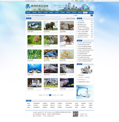 陕西科普信息网站设计 构建科学与公众的数字桥梁