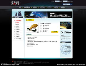 大气企业网站内页产品详情的图片设计与网页建设